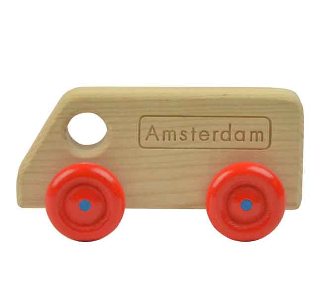 Amsterdams houten speelgoed auto